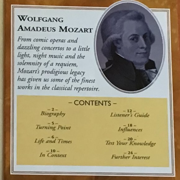 Mozart Musical Masterpieces CD with mini-book - Picture 7 of 7